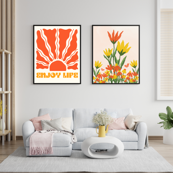 FLORAL WALL SET